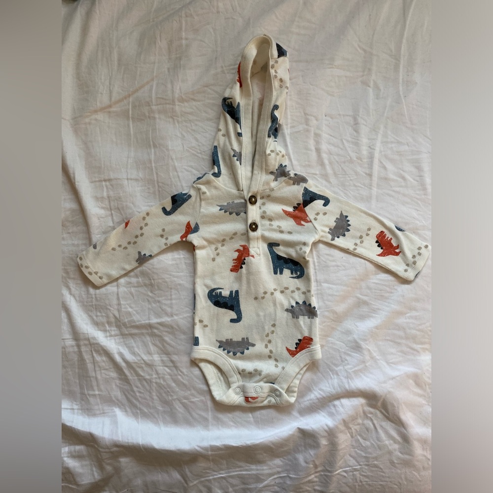 Baby Dinosaur Hooded Bodysuit